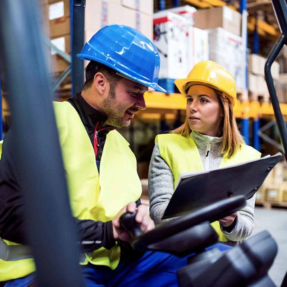 warehouse workers